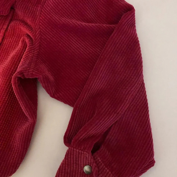 Wild Fable Womens XXL Pink Corduroy Snap Closure Blouse - Picture 5 of 7